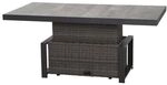Siena Garden Corido Lifttisch 160x90cm Gardino-Geflecht/Keramikfliese Dunkelgrau