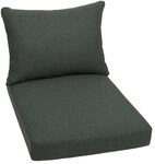 GO-DE Palettenkissen 2-tlg. Polyester Dunkelgrau 30125-170