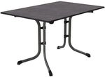 Sieger Boulevard Klapptisch 120x80cm Stahl/Vivodur Dunkelgrau 3160-55