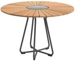 HOUE Circle Gartentisch &Oslash;110cm Aluminium/Bambus Hellgrau 11005-0326