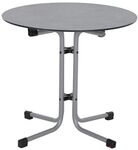 Siena Garden Sola Klapptisch &Oslash;80cm Stahl/HPL Dunkelgrau|Hellgrau K95705
