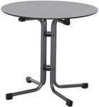 Siena Garden Sola Klapptisch &Oslash;80cm Stahl/HPL Dunkelgrau K95700