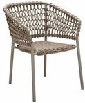 Cane-Line Ocean Stapelsessel Aluminium/Rope Braun 5417ROT