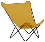 Lafuma Pop Up XL Liegestuhl Stahl/Airlon Schwarz|Gelb LFM2777.7234