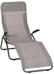 Siena Garden Anco B&auml;derliege Stahl/Textilene Dunkelgrau|Braun J40969