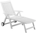 Kettler Roma Gartenliege Kunststoff Wei&szlig; 01638-000