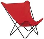 Lafuma Pop Up XL Liegestuhl Stahl/Airlon Schwarz|Rot LFM2777.6534