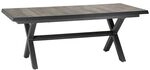 Siena Garden Sincro Ausziehtisch 200/260x100cm Aluminium/Keramikfliese Dunkelgrau
