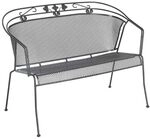 Royal Garden Elegance Gartenbank 114cm Metall Dunkelgrau 154018