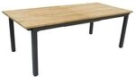 Zebra Hudson Ausziehtisch 230/310x100cm Edelstahl/Teak Dunkelgrau AR3450