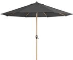 Doppler Alu-Wood Ultra Marktschirm &Oslash;350cm Dunkelgrau 438316840