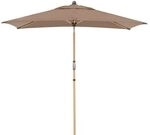 Doppler Alu-Wood Ultra Mittelstockschirm 210x140cm Braun 457317846