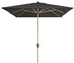 Doppler Alu-Wood Ultra Stockschirm 300x200cm Aluminium/Holzoptik Dunkelgrau 461317840