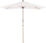 Doppler Alu-Wood Ultra Mittelstockschirm 210x140cm Sand 457317820