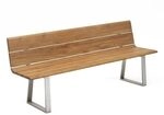 Niehoff Nova Gartenbank 180cm Braun|Hellgrau G127-162-180