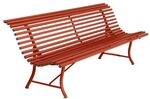 Fermob Louisiane Gartenbank 200cm Stahl Rot 1001-43