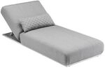Kettler Ego Gartenliege verstellbar 213x90x33cm Sunbrella Hellgrau 0105314-7100