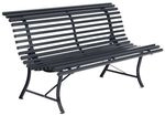 Fermob Louisiane Gartenbank 150cm Stahl Dunkelgrau 1000-47