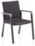 Kettler Rasmus Stapelsessel Aluminium/Sunbrella Dunkelgrau 0106502-7000