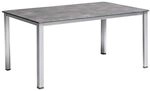 Kettler Cubic Gartentisch 160x90cm Aluminium/Kettalit Dunkelgrau|Hellgrau