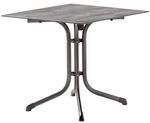 Sieger Boulevard Klapptisch 80x80cm Stahl/Polytec Hellgrau 5130-31