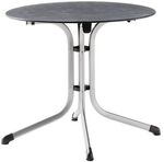 Sieger Boulevard Klapptisch &Oslash;85cm Stahl/Polytec Dunkelgrau 5135-20