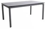 MWH Alutapo Gartentisch 160x95cm Aluminium/Creatop Elite Dunkelgrau 958378