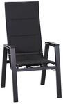 Siena Garden Milano Stapelsessel verstellbar Aluminium/Ranotex Dunkelgrau M21937