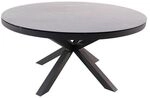 LC Garden Bondino Gartentisch &Oslash;150cm Aluminium/Glaskeramik Dunkelgrau 219048