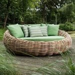Apple Bee Cocoon Sonneninsel Polyrattan/Bee Wett Gr&uuml;n 70000031