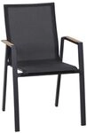 Siena Garden Rondo Stapelsessel Aluminium/Ranotex Dunkelgrau M21938
