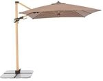 Doppler Alu-Wood Ultra Ampelschirm 300x220cm Holzoptik/Aluminium Braun 451268846