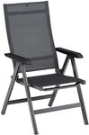 Kettler Basic+ Premium Klappsessel Aluminium/Textilene Dunkelgrau 0102401-7000