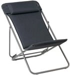 Lafuma Maxi Transat+ Liegestuhl Stahl/BeComfort Dunkelgrau LFM5175.8902