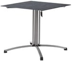 Sieger Klapptisch 80x80cm Stahl/Polytec Dunkelgrau 5330-20