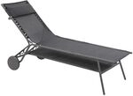 Lafuma Miami II Haut Gartenliege Stahl/Batyline Duo Dunkelgrau LFM5172.9718