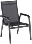 Kettler Basic+ Premium Stapelsessel Aluminium/Textilene Dunkelgrau 0102402-7000
