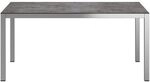 OUTLIV. Gartentisch 160x90cm Edelstahl/Glaskeramik Dunkelgrau SET-1237250