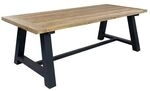OUTLIV. Omaha Gartentisch 240x100cm Aluminium/Teak recycelt Dunkelgrau PRT0158