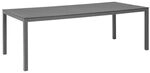 OUTLIV. Gartentisch 220x100cm Aluminium/Glaskeramik Dunkelgrau SET-1372374