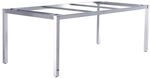 Zebra Opus Gartentisch-Gestell 160x90cm Edelstahl Hellgrau AR6436