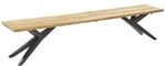Musterring Rotterdam Gartenbank 220cm Edelstahl/Teak Dunkelgrau|Braun...