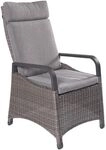 LC Garden Komido Gartensessel verstellbar Aluminium mit Sitz- und R&uuml;ckenkissen