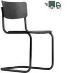 THONET S 43 | Buche schwarz gebeizt | Gestell schwarz