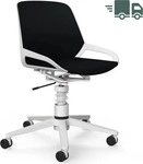Aeris 962-STWH-CU01-CU01, Aeris Numo Task mit Federbein wei&szlig; | Bezug Cura schwarz