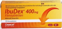 PZN-DE 09294664, Dexcel Pharma IBUDEX 400 mg Filmtabletten 10 St, Grundpreis: &euro;