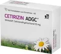 PZN-DE 02663704, Zentiva Pharma 3003, Zentiva Pharma CETIRIZIN ADGC Filmtabletten 100