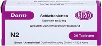 PZN-DE 01580867, Berco - Arzneimittel 10700, Berco - Arzneimittel DORM Tabletten 20