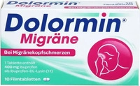 PZN-DE 01300810, Kenvue (OTC) DOLORMIN Migr&auml;ne Filmtabletten 10 St, Grundpreis: