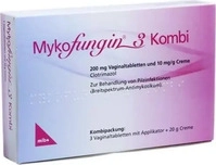 PZN-DE 13832268, MIBE Arzneimittel MYKOFUNGIN 3 Kombi 200 mg Vaginaltab.+10 mg/g Cre.